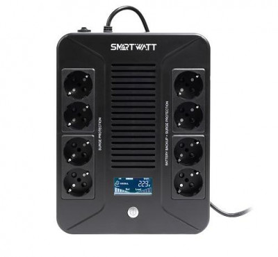 Источник бесперебойного питания UPS SAFE PRO LCD 600 SmartWatt 3703020280001