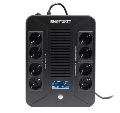 Источник бесперебойного питания UPS SAFE PRO LCD 1000 SmartWatt 3703020280003