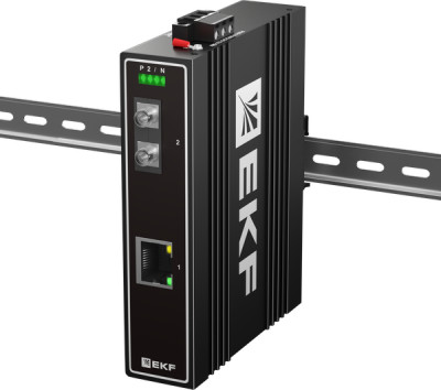 Медиаконвертер 10/100/1000Base-TX в 1000Base-X разъем FC двойн. одномодовое оптоволокно 1550нм TSX EKF TSX-MC1-1GX1GT-FC