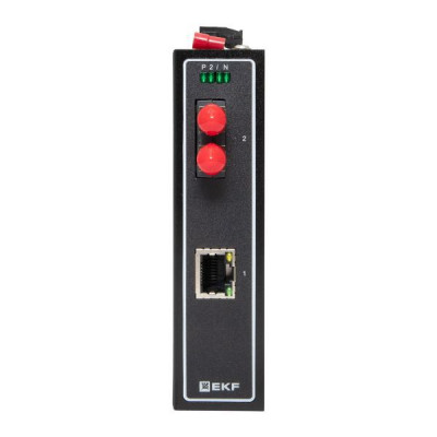 Медиаконвертер 10/100/1000Base-TX в 1000Base-X разъем ST двойн. одномодовое оптоволокно 1310нм TSX EKF TSX-MC-1GX1GT-ST