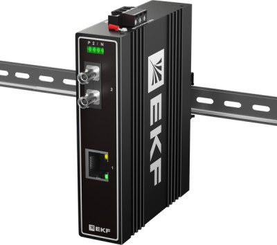 Медиаконвертер 10/100/1000Base-TX в 1000Base-X разъем ST двойн. одномодовое оптоволокно 1550нм TSX EKF TSX-MC1-1GX1GT-ST