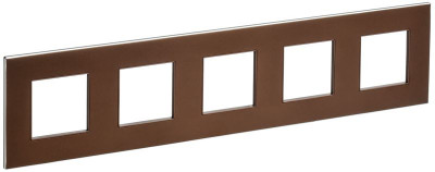 Рамка 5-м SKANDY SK-F35Br металл шоколад IEK SK-M52-M-K30