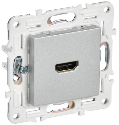 Розетка HDMI SKANDY SK-H01S серебр. IEK SK-H10-K23