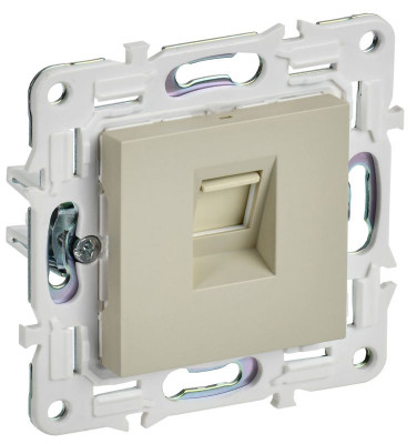 Розетка компьютерная RJ45 кат.6 SKANDY SK-K02B беж. IEK SK-K10-2-K10