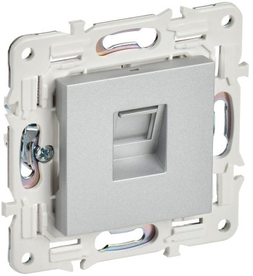 Розетка компьютерная RJ45 кат.5E SKANDY SK-K01S серебр. IEK SK-K10-1-K23