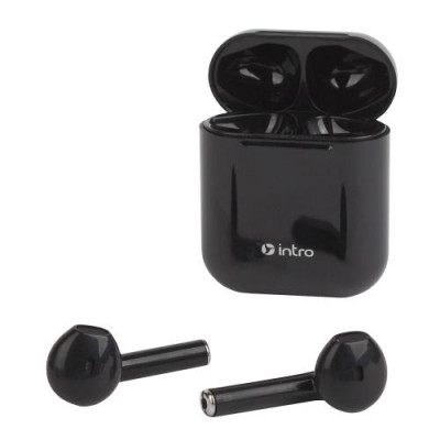 Наушники беспроводные HSW790 bluetooth с зарядным боксом вкладыши черн. Intro Б0059361