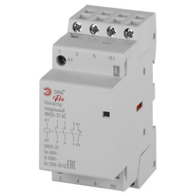 Контактор модульный КМ25-31 АС PRO NO-902-331 ЭРА Б0062319