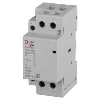 Контактор модульный КМ50-20 АС PRO NO-902-337 ЭРА Б0062332