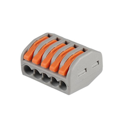 Клемма монтажная рычажного соединения PTC-5P 222-415 BL/5 450В 32А 0.08-2.5(4.0)кв.мм JazzWay 5050761