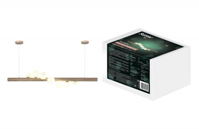 Люстра подвесная RACEMO 1200х260х900 7хG9 дерево Ritter 52615 5