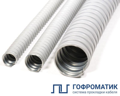 Металлорукав в ПВХ изоляции МРПИ НГ d35мм (уп.20м) ГОФРОМАТИК zeta41926