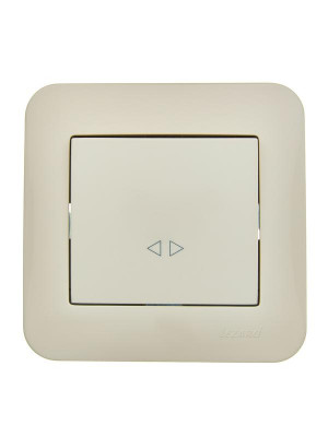 Выключатель промежуточный 1-кл.СП ASTI 10А IP20 в сборе крем. LEZARD 7081-0303-107