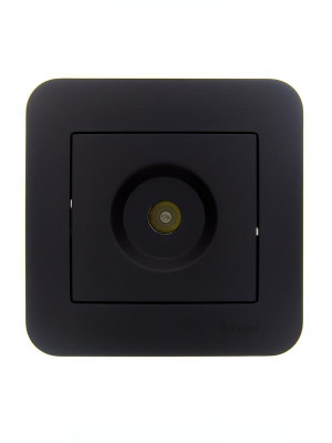 Розетка телевизионная оконечная TV СП ASTI IP20 в сборе черн. бархат LEZARD 7081-4242-130