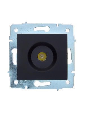 Розетка телевизионная оконечная TV СП ASTI IP20 механизм черн. бархат LEZARD 7081-4288-130