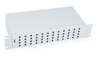 Кросс бокс оптический 19дюйм на 48 ST(FC) со сплайс-кассетой и КДЗС (без пигтейлов и проходных адаптеров) Cabeus 7936c