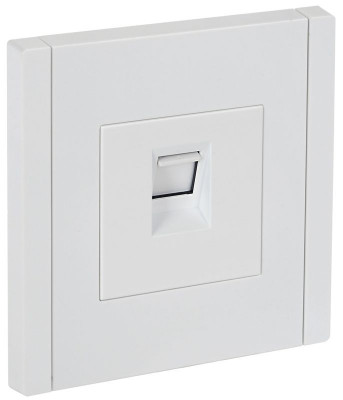 Розетка компьютерная RJ45 кат.5E FORTE&PIANO FP232 бел. IEK FP-K10-1-K01