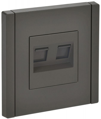 Розетка компьютерная 2-м RJ45 кат.5E FORTE&PIANO FP333 сер. IEK FP-K20-1-K03