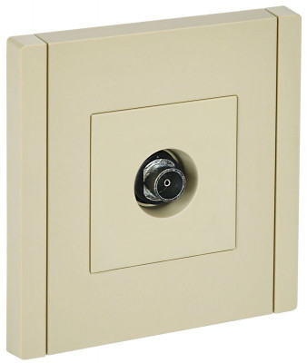 Розетка TV оконечная FORTE&PIANO FP428 ваниль IEK FP-A10-O-K10