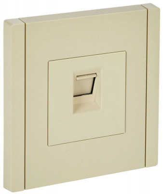 Розетка компьютерная RJ45 кат.6 FORTE&PIANO FP431 ваниль IEK FP-K10-2-K10