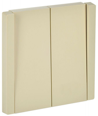 Выключатель проходной 2-кл. СП FORTE&PIANO 10А FP407 ваниль IEK FP-V22-0-10-1-K10