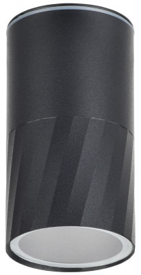 Светильник 5222 GU10 IP65 уличный потолочный черн. IEK LT-UPU0-5222-GU10-1-K02