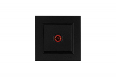 Розетка телевизионная Karea черна. Makel 56054007