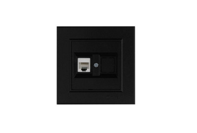 Розетка компьютерная Karea черн. Makel 56054035