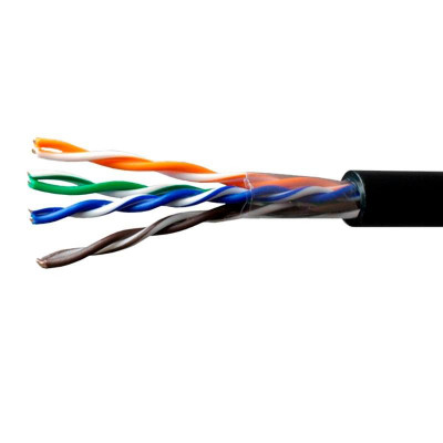 Кабель витая пара UTP кат.5E 4х2х0.64 solid Cu PE Out Long Ethernet (м) SUPRLAN 01-0345-1