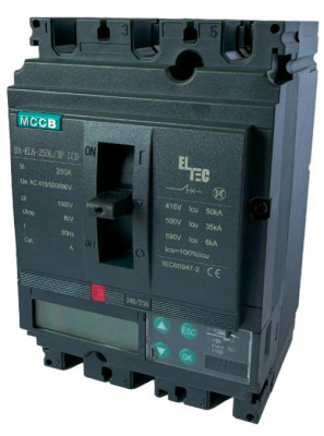 Выключатель автоматический MCCB BA-EL6-250L/3P 250А LCD (электронный Micrologic 5.0А ICU:50KA) ELTEC 1351250