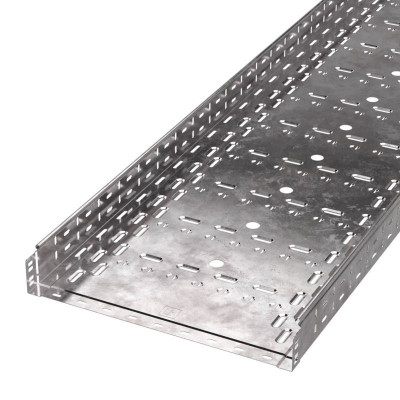 Лоток перфорированный 500х80 L3000 сталь 1мм (уп.6м) Стандарт Промрукав PR16.0018
