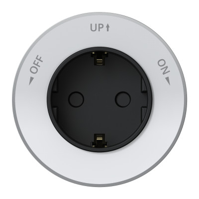 Розетка MultiTrack 16А 250В 2К+З круглая бел. SE MTK13001W