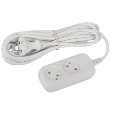 Удлинитель 2х5м без заземл. ПВС 2х0.75 UDL-10-250 Greenline Эра Б0065044