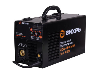 Инвертор сварочный полуавтомат. ИСА-180 MIG 5в1 PRO Вихрь 65/184