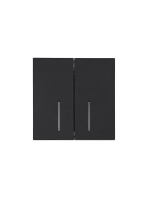 Выключатель 2-кл. с индик. СП ZIMA IP20 10А безвинт. зажим черн. бархат LEZARD 704-4288-112QC