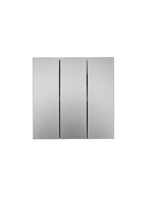 Выключатель 3-кл. СП ZIMA IP20 10А безвинт. зажим сер. матов. LEZARD 704-7488-109QC