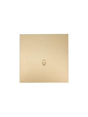 Кнопка звонка СП ZIMA IP20 безвинт. зажим зол. LEZARD 704-3688-103QC