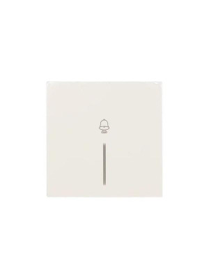 Кнопка звонка с индик. СП ZIMA IP20 безвинт. зажим слон. кость LEZARD 704-9088-108QC