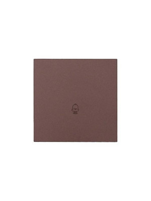 Кнопка звонка СП ZIMA IP20 безвинт. зажим шоколад LEZARD 704-7388-103QC