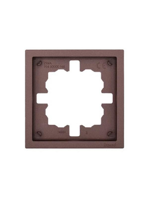 Рамка 1-мест. горизонт. ZIMA шоколад LEZARD 704-7300-146