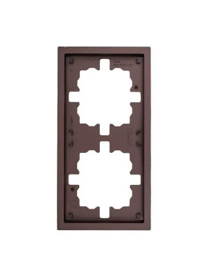 Рамка 2-мест. горизонт. ZIMA шоколад LEZARD 704-7300-147