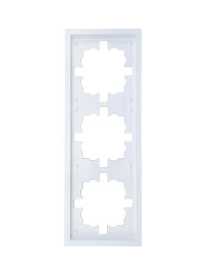 Рамка 3-мест. горизонт. ZIMA бел. LEZARD 704-0200-148