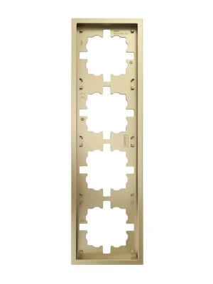 Рамка 4-мест. горизонт. ZIMA зол. LEZARD 704-3600-149