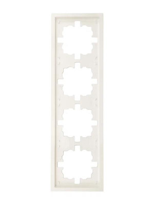 Рамка 4-мест. горизонт. ZIMA слон. кость LEZARD 704-9000-149