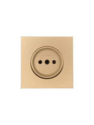 Розетка 1 мест. б/з ПБТ СП ZIMA IP20 16А безвинт. зажим зол. LEZARD 704-3688-121BQC