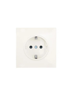 Розетка 1-мест. с защитн.шторк. СП ZIMA IP20 16А ПБТ безвинт. зажим слон. кость LEZARD 704-9088-124BQC