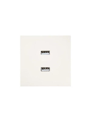 Розетка 2-мест. USB разъем СП ZIMA IP20 слон. кость LEZARD 704-9088-192