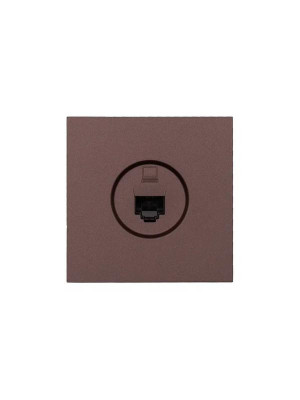 Розетка компьютерная 1-мест. СП ZIMA IP20 шоколад LEZARD 704-7388-139