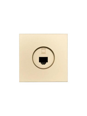 Розетка компьютерная 1-мест. СП ZIMA IP20 зол. LEZARD 704-3688-140