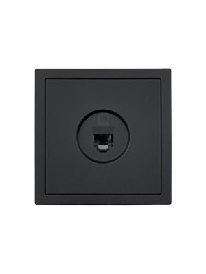 Розетка компьютерная 1-мест. СП ZIMA IP20 черн. бархат LEZARD 704-4288-139