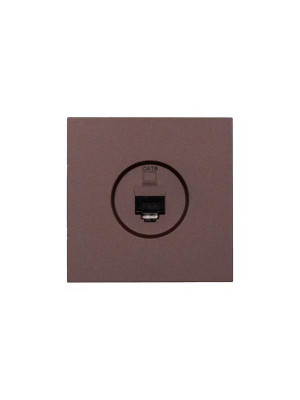 Розетка компьютерная 1-мест. СП ZIMA IP20 шоколад LEZARD 704-7388-140